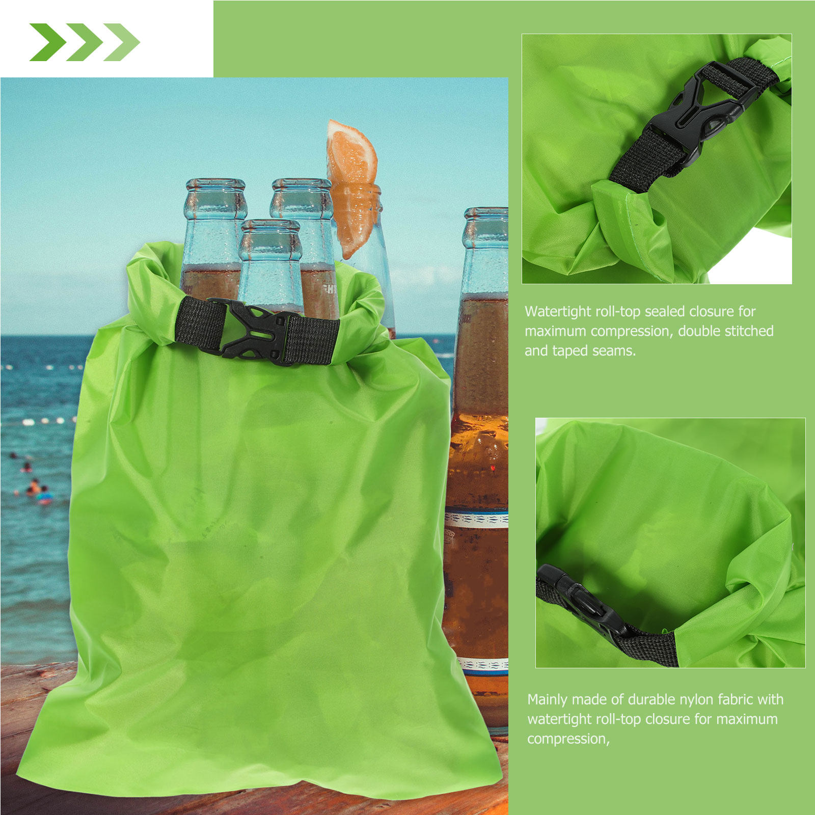 3Pcs Waterproof Dry Bags 15L 2 - Fishing Kayak Storage Bag review and price