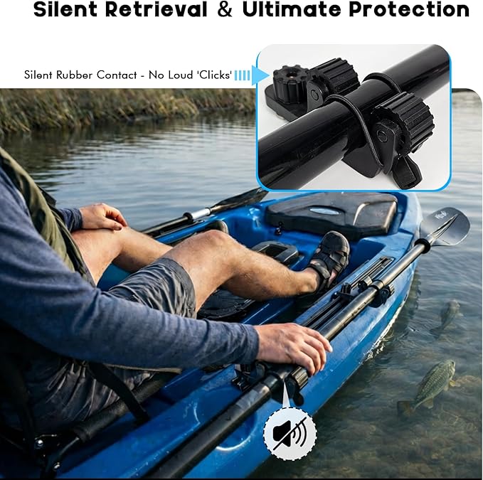 Kayak Paddle Holder Track Moun - Fishing Kayak Cart review and price