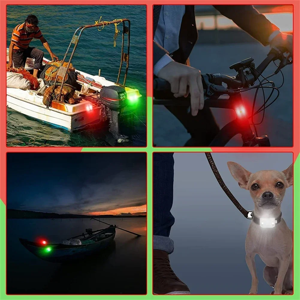 4Pcs LED Boat Navigation Light - Fishing Kayak Cart review and price