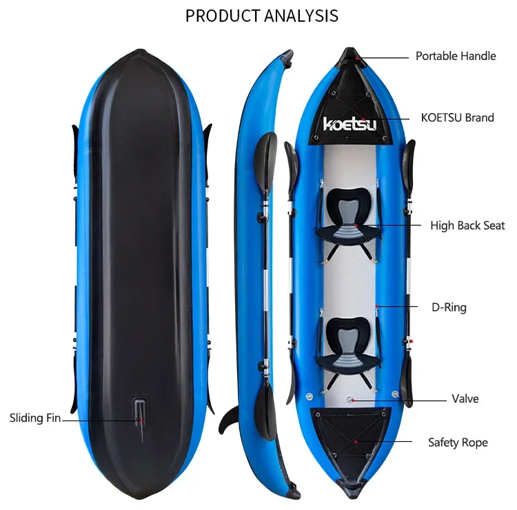 KOETSU 1-2 Persons Inflatable  - Fishing Kayak Sit On Top review and price